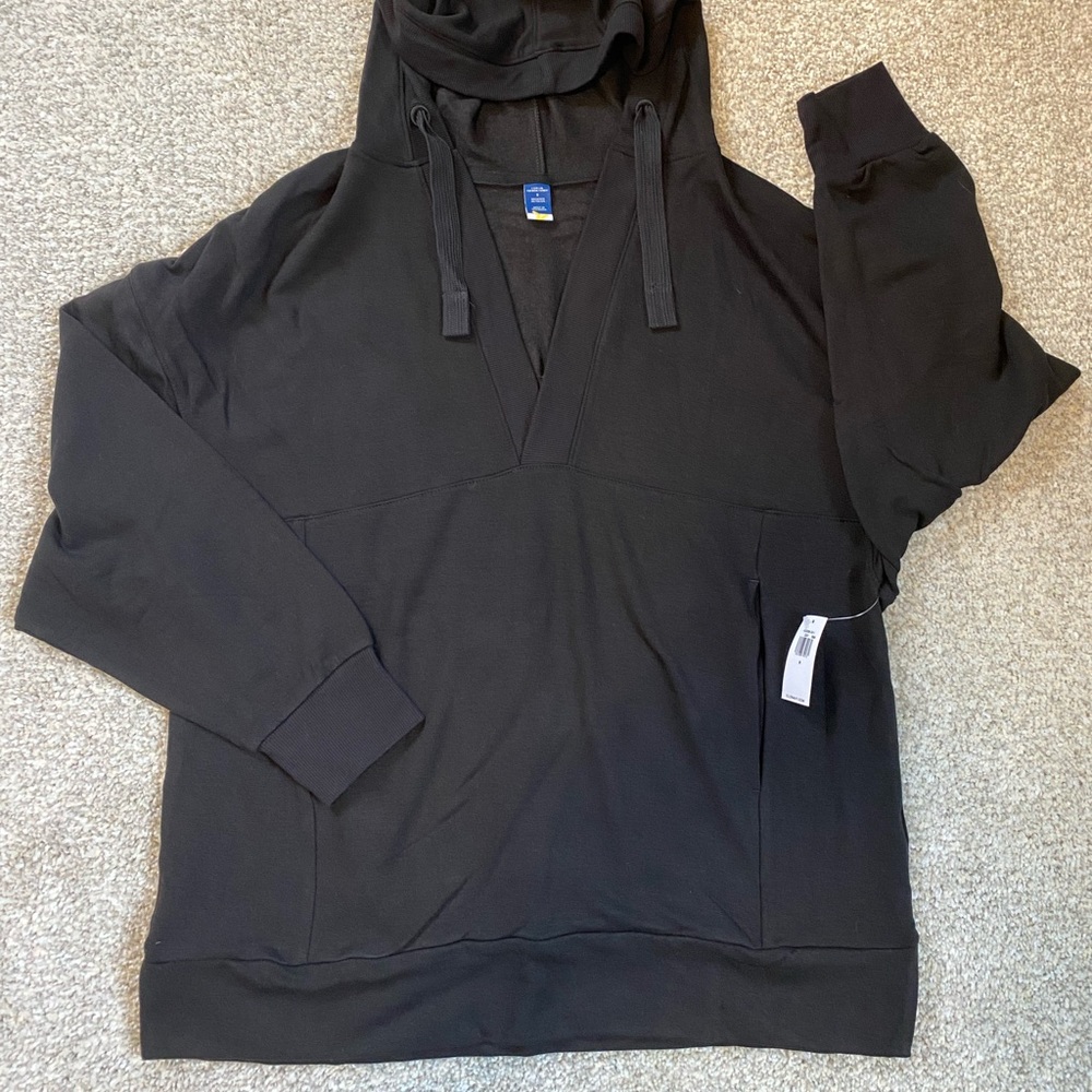 NWT French Terry Old Navy Sweatshirt - hooded, with front pockets, size S